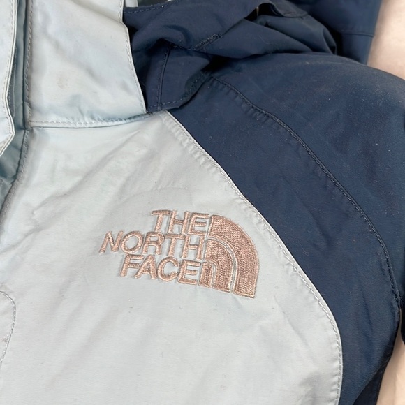 The North Face Hyvent Womens Triclimate Winter Jacket Blue Zip Detachable Hoodie - Picture 3 of 17